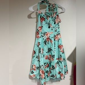 Hot Topic floral halter dress